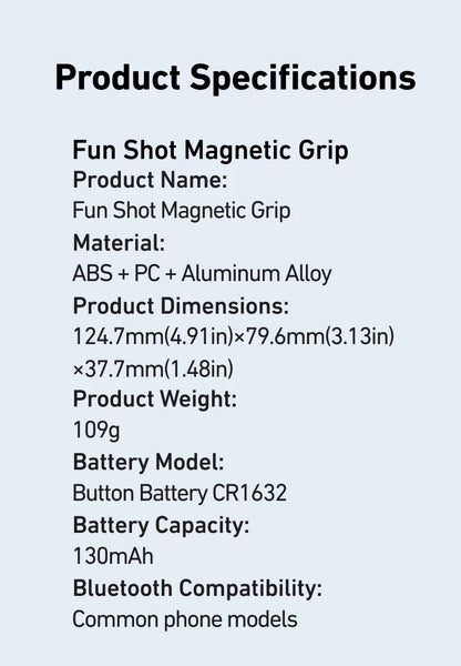 Magnetic Phone Grip & Remote Control