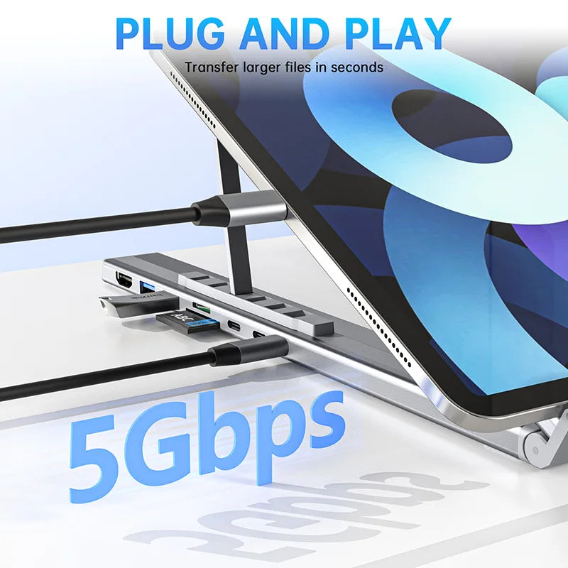 8IN1 Portable Stand HUB