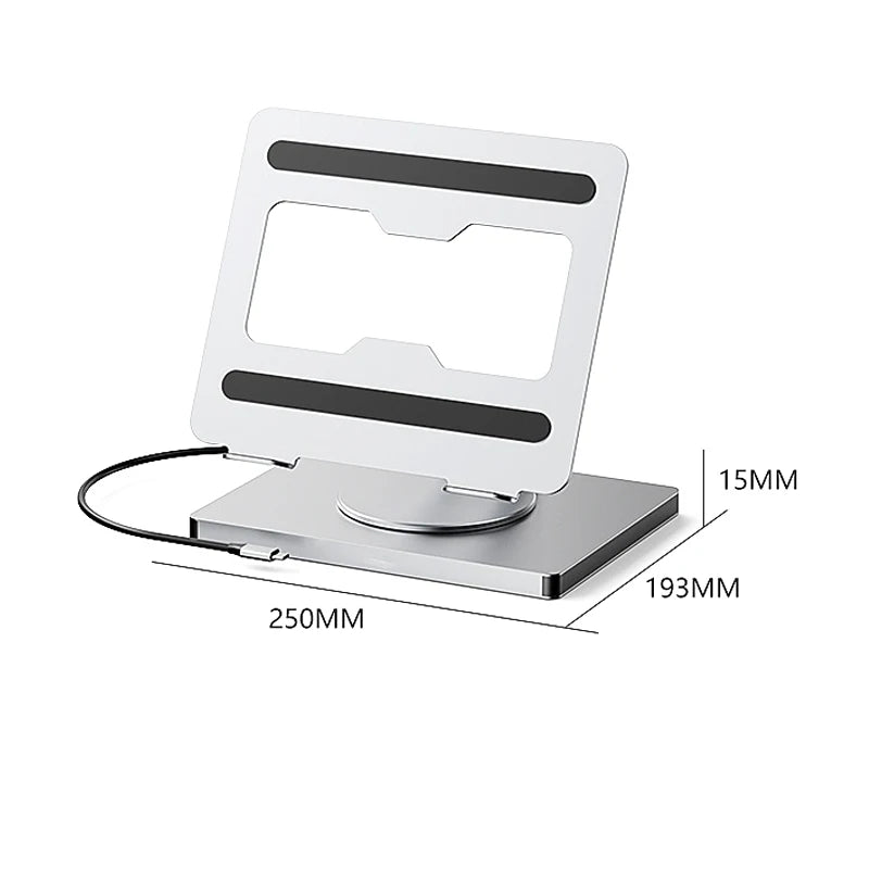 360° Laptop Stand with USB Hub