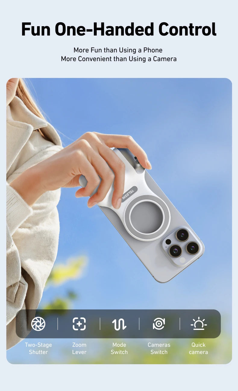 Magnetic Phone Grip & Remote Control