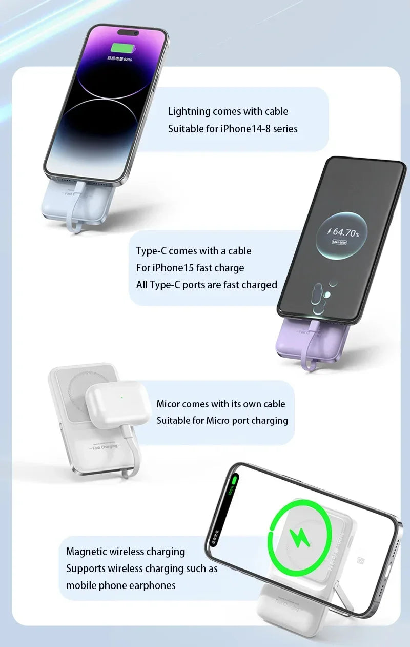 Fast Charging Magnetic Power Bank