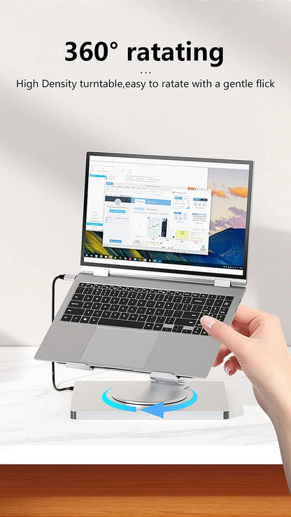 360° Laptop Stand with USB Hub