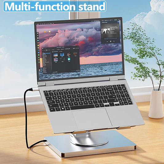 360° Laptop Stand with USB Hub