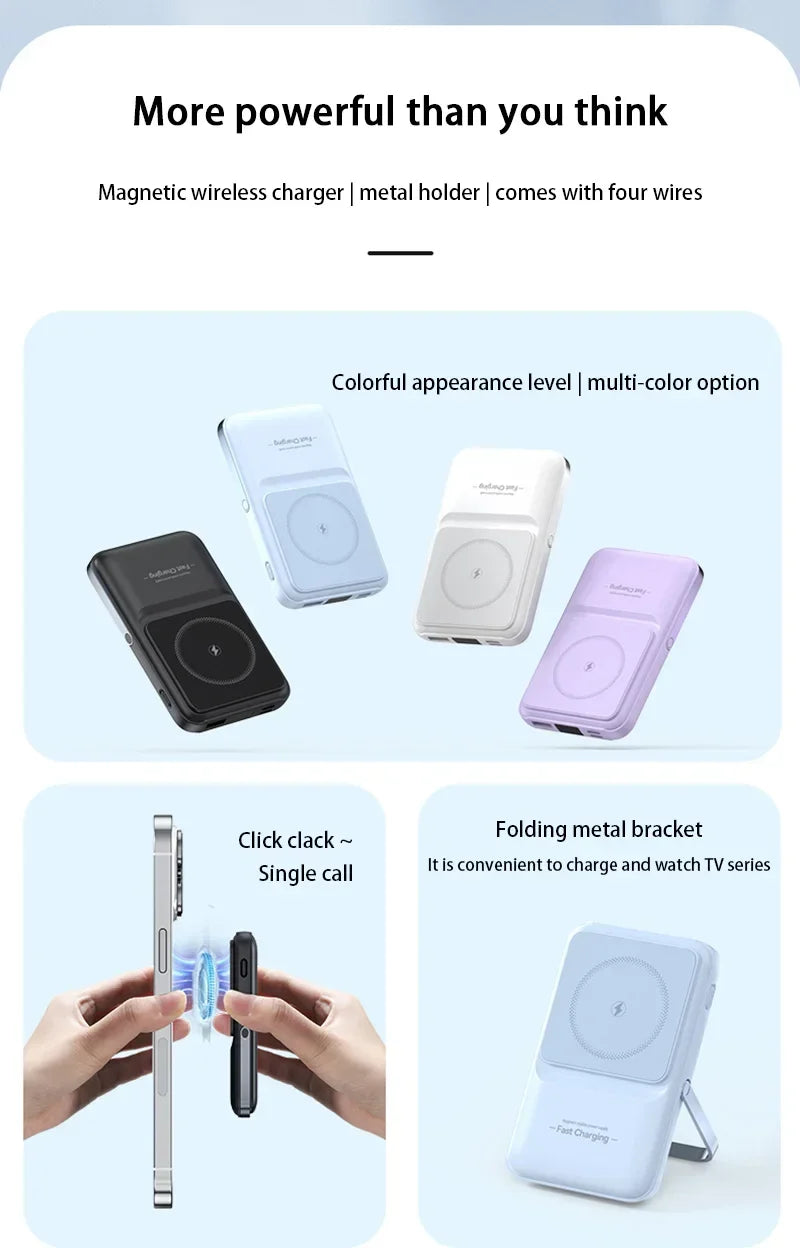 Fast Charging Magnetic Power Bank