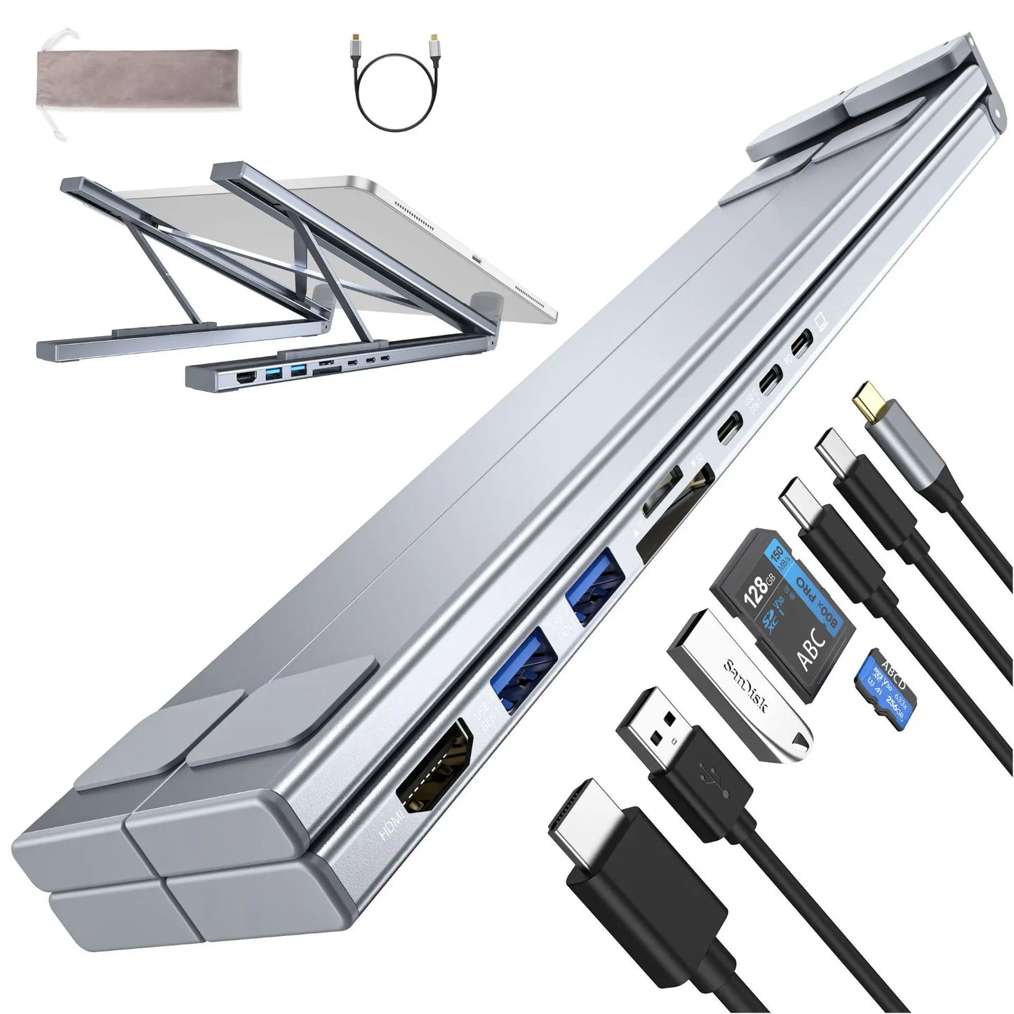 8IN1 Portable Stand HUB