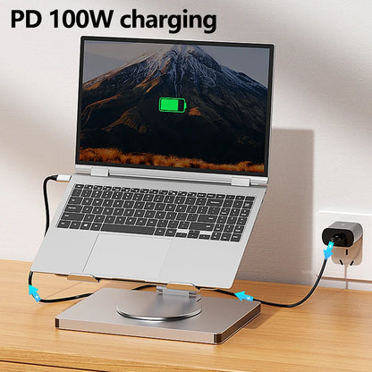 360° Laptop Stand with USB Hub