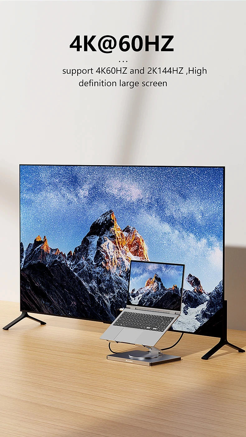 360° Laptop Stand with USB Hub