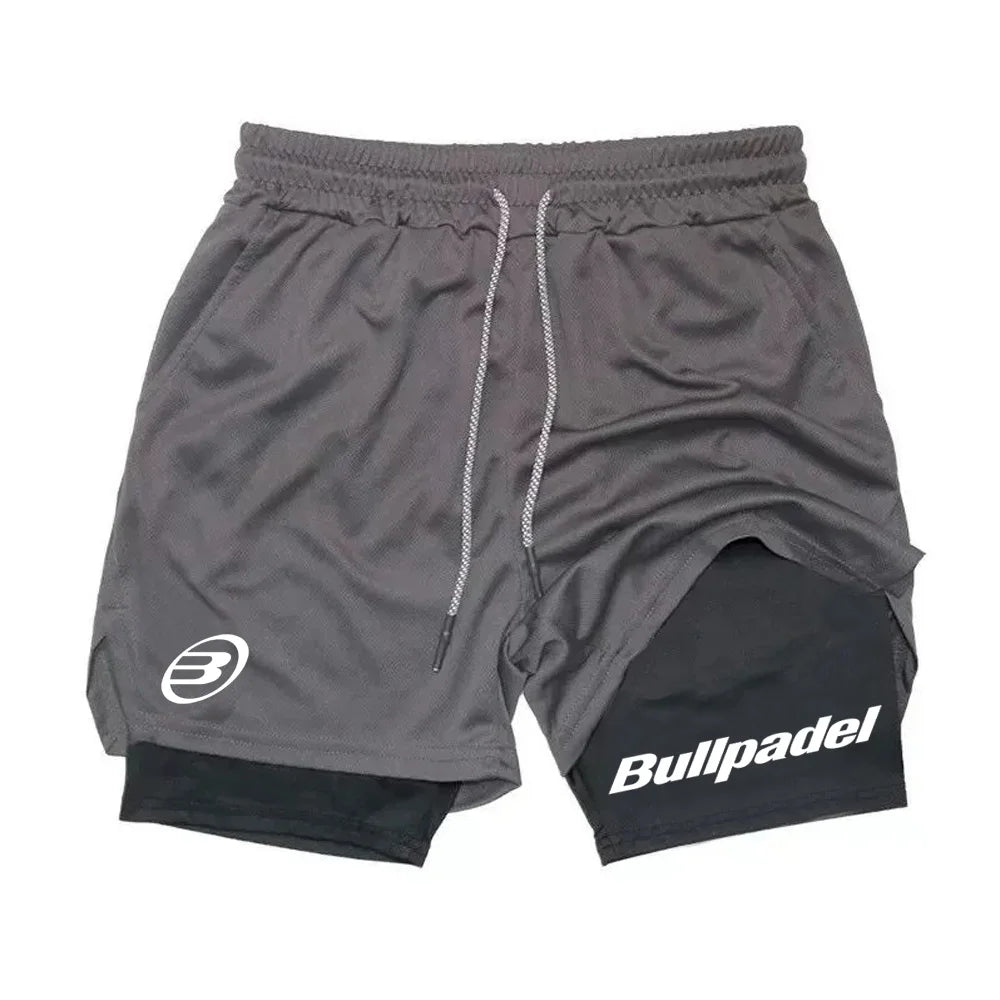 New Men's Padel Sport Shorts Summer Male Breathable Tennis Shorts Quick-Drying Badminton Trousers Outdoor Running Sportwear