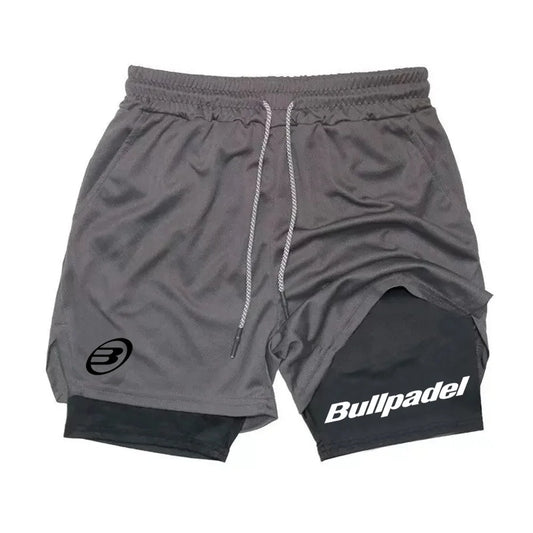 New Men's Padel Sport Shorts Summer Male Breathable Tennis Shorts Quick-Drying Badminton Trousers Outdoor Running Sportwear